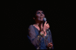 Singer Lena Horne performing a number from her one-woman Broadway show "Lena Horne: The Lady And Her Music." (New York)
