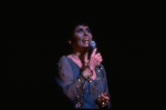 Singer Lena Horne performing a number from her one-woman Broadway show "Lena Horne: The Lady And Her Music." (New York)