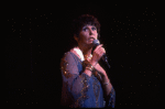 Singer Lena Horne performing a number from her one-woman Broadway show "Lena Horne: The Lady And Her Music." (New York)