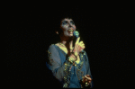 Singer Lena Horne performing a number from her one-woman Broadway show "Lena Horne: The Lady And Her Music." (New York)