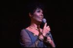 Singer Lena Horne performing a number from her one-woman Broadway show "Lena Horne: The Lady And Her Music." (New York)