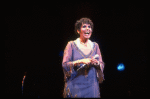 Singer Lena Horne performing a number from her one-woman Broadway show "Lena Horne: The Lady And Her Music." (New York)