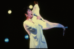 Singer Lena Horne performing a number from her one-woman Broadway show "Lena Horne: The Lady And Her Music." (New York)