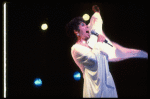 Singer Lena Horne performing a number from her one-woman Broadway show "Lena Horne: The Lady And Her Music." (New York)
