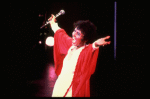 Singer Lena Horne performing a number from her one-woman Broadway show "Lena Horne: The Lady And Her Music." (New York)