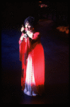 Singer Lena Horne performing a number from her one-woman Broadway show "Lena Horne: The Lady And Her Music." (New York)