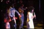 Singer Lena Horne performing a number from her one-woman Broadway show "Lena Horne: The Lady And Her Music." (New York)