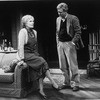 Actors Nancy Marchand and Bruce Davison in a scene from the play "The Cocktail Hour"
