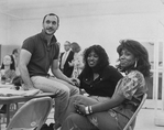 Director-choreographer Michael Bennett with actresses Jennifer Holliday (C) and Sheryl Lee Ralph (R) at a rehearsal for their Broadway musical "Dreamgirls".