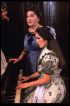 L-R) Maureen Stapleton and Ann Talman in a scene from the Broadway revival of the play "The Little Foxes." (New York)