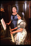 L-R) Maureen Stapleton and Ann Talman in a scene from the Broadway revival of the play "The Little Foxes." (New York)