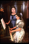 L-R) Maureen Stapleton and Ann Talman in a scene from the Broadway revival of the play "The Little Foxes." (New York)