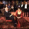 Elizabeth Taylor and Humbert Allen Astredo w. cast in a scene from the Broadway revival of the play "The Little Foxes." (New York)