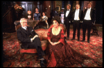 Elizabeth Taylor and Humbert Allen Astredo w. cast in a scene from the Broadway revival of the play "The Little Foxes." (New York)