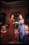 L-R) Elizabeth Taylor and Maureen Stapleton in a scene from the Broadway revival of the play "The Little Foxes." (New York)