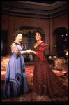 L-R) Maureen Stapleton and Elizabeth Taylor in a scene from the Broadway revival of the play "The Little Foxes." (New York)