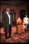 L-R) Joe Seneca, Tom Aldredge and Novella Nelson  in a scene from the Broadway revival of the play "The Little Foxes." (New York)