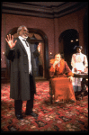 L-R) Joe Seneca, Tom Aldredge and Novella Nelson  in a scene from the Broadway revival of the play "The Little Foxes." (New York)