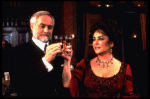 Humbert Allen Astredo and Elizabeth Taylor in a scene from the Broadway revival of the play "The Little Foxes." (New York)