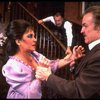 L-R) Elizabeth Taylor, Tom Aldredge and Anthony Zerbe in a scene from the Broadway revival of the play "The Little Foxes." (New York)