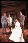 L-R) Joe Ponazecki, Dennis Christopher, Elizabeth Taylor and Anthony Zerbe in a scene from the Broadway revival of the play "The Little Foxes." (New York)