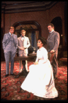 L-R) Joe Ponazecki, Dennis Christopher, Elizabeth Taylor and Anthony Zerbe in a scene from the Broadway revival of the play "The Little Foxes." (New York)