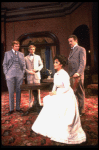 L-R) Joe Ponazecki, Dennis Christopher, Elizabeth Taylor and Anthony Zerbe in a scene from the Broadway revival of the play "The Little Foxes." (New York)