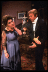 L-R) Maureen Stapleton, Ann Talman and Joe Ponazecki in a  scene from the Broadway revival of the play "The Little Foxes." (New York)