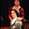 T-B) Elizabeth Taylor and Ann Talman in a  scene from the Broadway revival of the play "The Little Foxes." (New York)