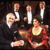 L-R) Humbert Allen Astredo, Dennis Christopher, Anthony Zerbe, Elizabeth Taylor and Joe Ponazecki in a  scene from the Broadway revival of the play "The Little Foxes." (New York)