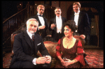 L-R) Humbert Allen Astredo, Dennis Christopher, Anthony Zerbe, Elizabeth Taylor and Joe Ponazecki in a  scene from the Broadway revival of the play "The Little Foxes." (New York)