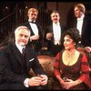 L-R) Humbert Allen Astredo, Dennis Christopher, Anthony Zerbe, Elizabeth Taylor and Joe Ponazecki in a  scene from the Broadway revival of the play "The Little Foxes." (New York)