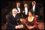 L-R) Humbert Allen Astredo, Dennis Christopher, Anthony Zerbe, Elizabeth Taylor and Joe Ponazecki in a  scene from the Broadway revival of the play "The Little Foxes." (New York)