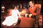 Actors Elizabeth Taylor and Tom Aldredge in a scene from the Broadway revival of the play "The Little Foxes." (New York)