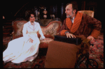 Actors Elizabeth Taylor and Tom Aldredge in a scene from the Broadway revival of the play "The Little Foxes." (New York)