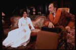 Actors Elizabeth Taylor and Tom Aldredge in a scene from the Broadway revival of the play "The Little Foxes." (New York)