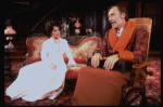 Actors Elizabeth Taylor and Tom Aldredge in a scene from the Broadway revival of the play "The Little Foxes." (New York)