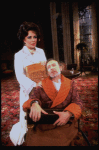 Actors Elizabeth Taylor and Tom Aldredge in a scene from the Broadway revival of the play "The Little Foxes." (New York)