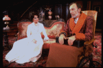 Actors Elizabeth Taylor and Tom Aldredge in a scene from the Broadway revival of the play "The Little Foxes." (New York)