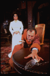 Actors Elizabeth Taylor and Tom Aldredge in a scene from the Broadway revival of the play "The Little Foxes." (New York)