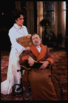Actors Elizabeth Taylor and Tom Aldredge in a scene from the Broadway revival of the play "The Little Foxes." (New York)