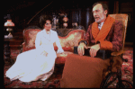 Actors Elizabeth Taylor and Tom Aldredge in a scene from the Broadway revival of the play "The Little Foxes." (New York)