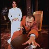 Actors Elizabeth Taylor and Tom Aldredge in a scene from the Broadway revival of the play "The Little Foxes." (New York)