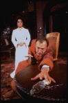 Actors Elizabeth Taylor and Tom Aldredge in a scene from the Broadway revival of the play "The Little Foxes." (New York)