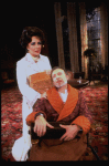 Actors Elizabeth Taylor and Tom Aldredge in a scene from the Broadway revival of the play "The Little Foxes." (New York)