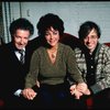 L-R) Producer Zev Bufman, actress Elizabeth Taylor and director Austin Pendleton during a break in rehearsals for the Broadway revival of the play "The Little Foxes." (New York)