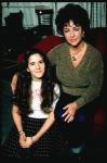 L-R) Actors  Ann Talman and  Elizabeth Taylor during a break in rehearsals for the Broadway revival of the play "The Little Foxes." (New York)