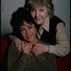 L-R) Actors Elizabeth Taylor and Maureen Stapleton during a break in rehearsals for the Broadway revival of the play "The Little Foxes." (New York)