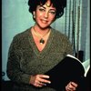 Actress Elizabeth Taylor during a break in rehearsals for the Broadway revival of the play "The Little Foxes." (New York)