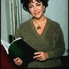 Actress Elizabeth Taylor during a break in rehearsals for the Broadway revival of the play "The Little Foxes." (New York)